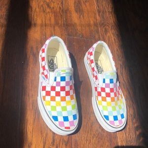 CHECKERBOARD SLIP ON VANS
